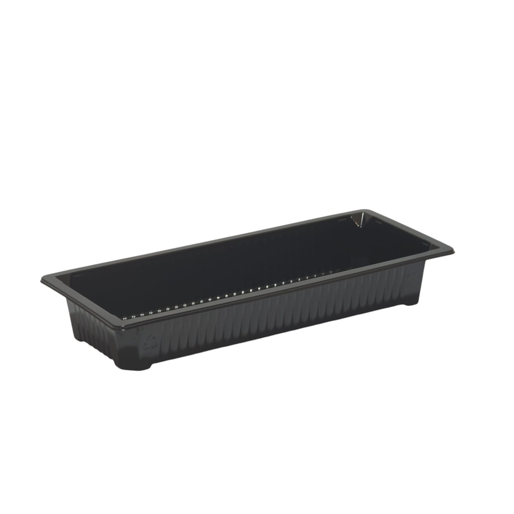 Barquette plastique noire sans couvercle