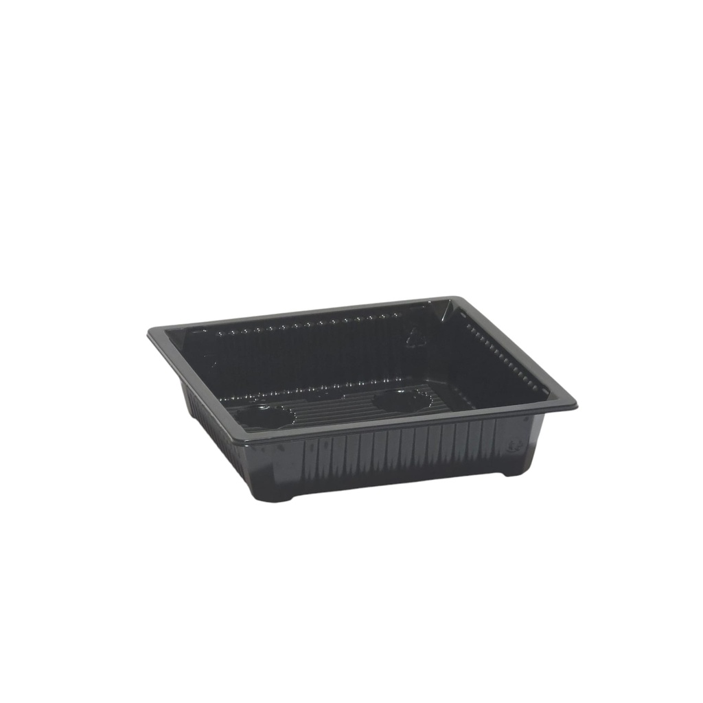 Barquette plastique noire sans couvercle